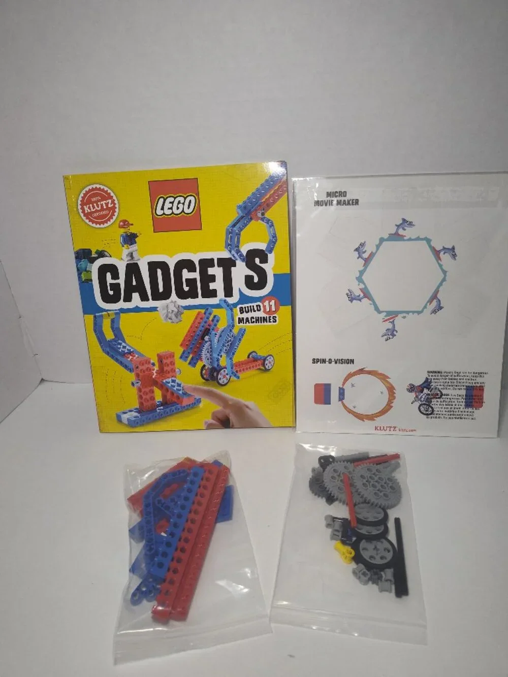 LEGO Gadgets Klutz Book Kit Complete 58 Pieces Build 11 Machines STEM